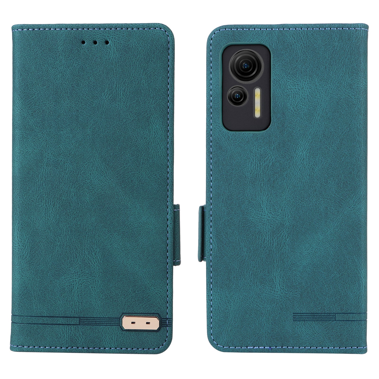 Anti-drop Phone Cover for Ulefone Note 14 Hardware Decor Dual Magnetic Clasp Wallet Foldable Stand PU Leather Protective Phone Case Anti-drop Phone Cover for Ulefone Note 14 Hardware Decor Dual Magnetic Clasp Wallet Foldable Stand PU Leather Protective Phone Case